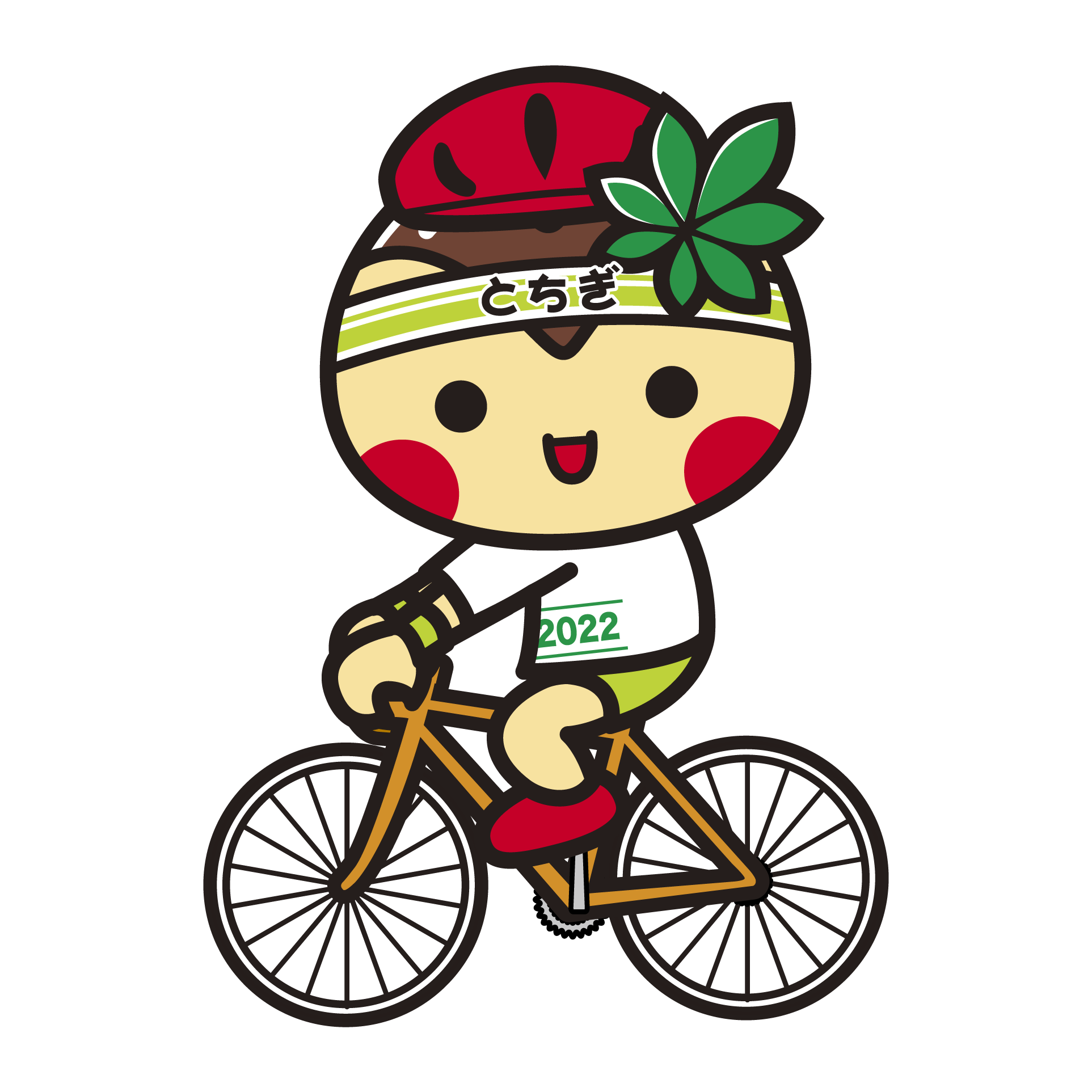 とちまるくん_自転車