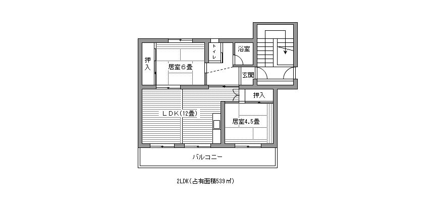 あたごハイツ間取り図