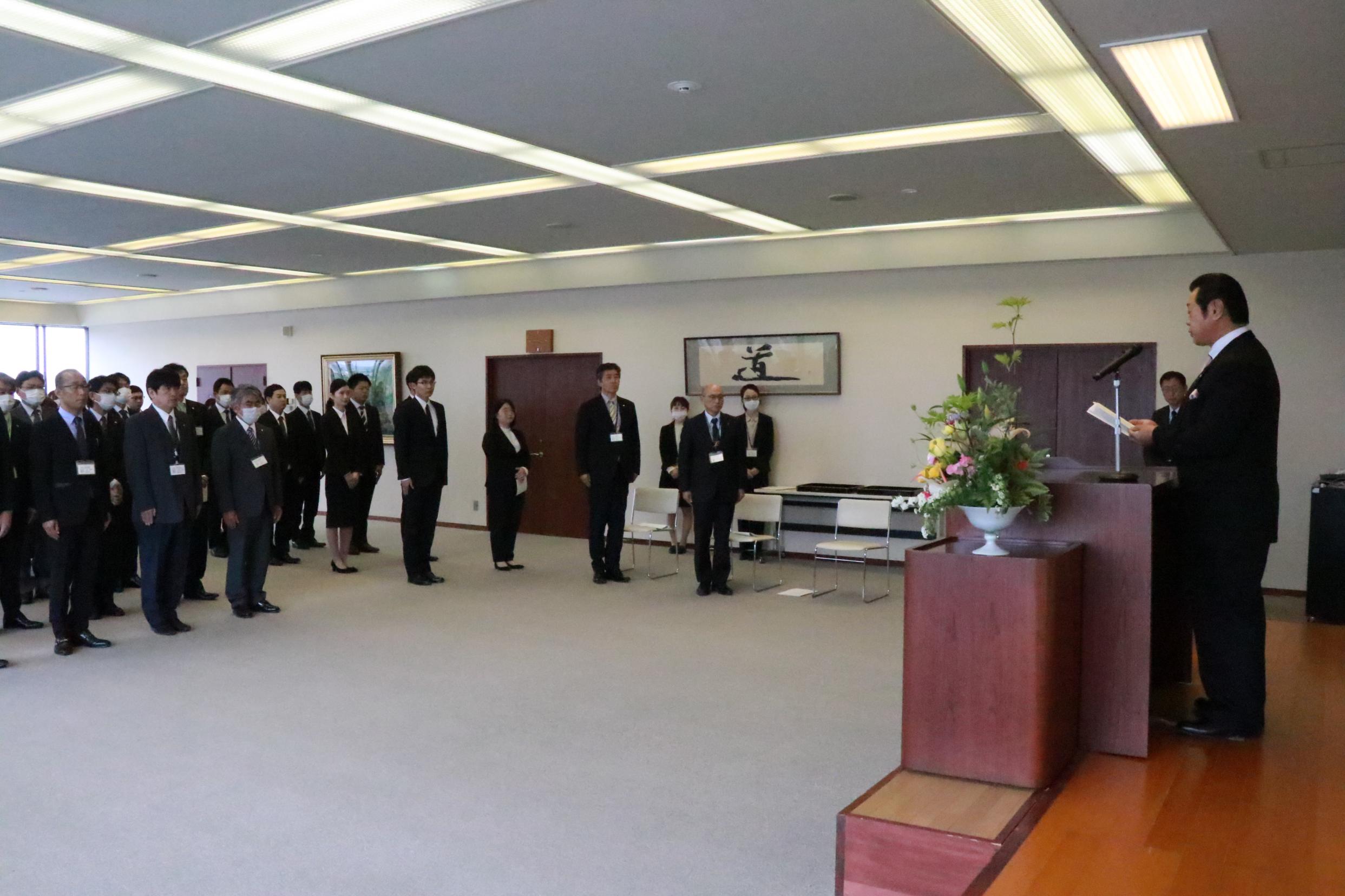 令和2年度辞令交付式 令和2年度辞令交付式