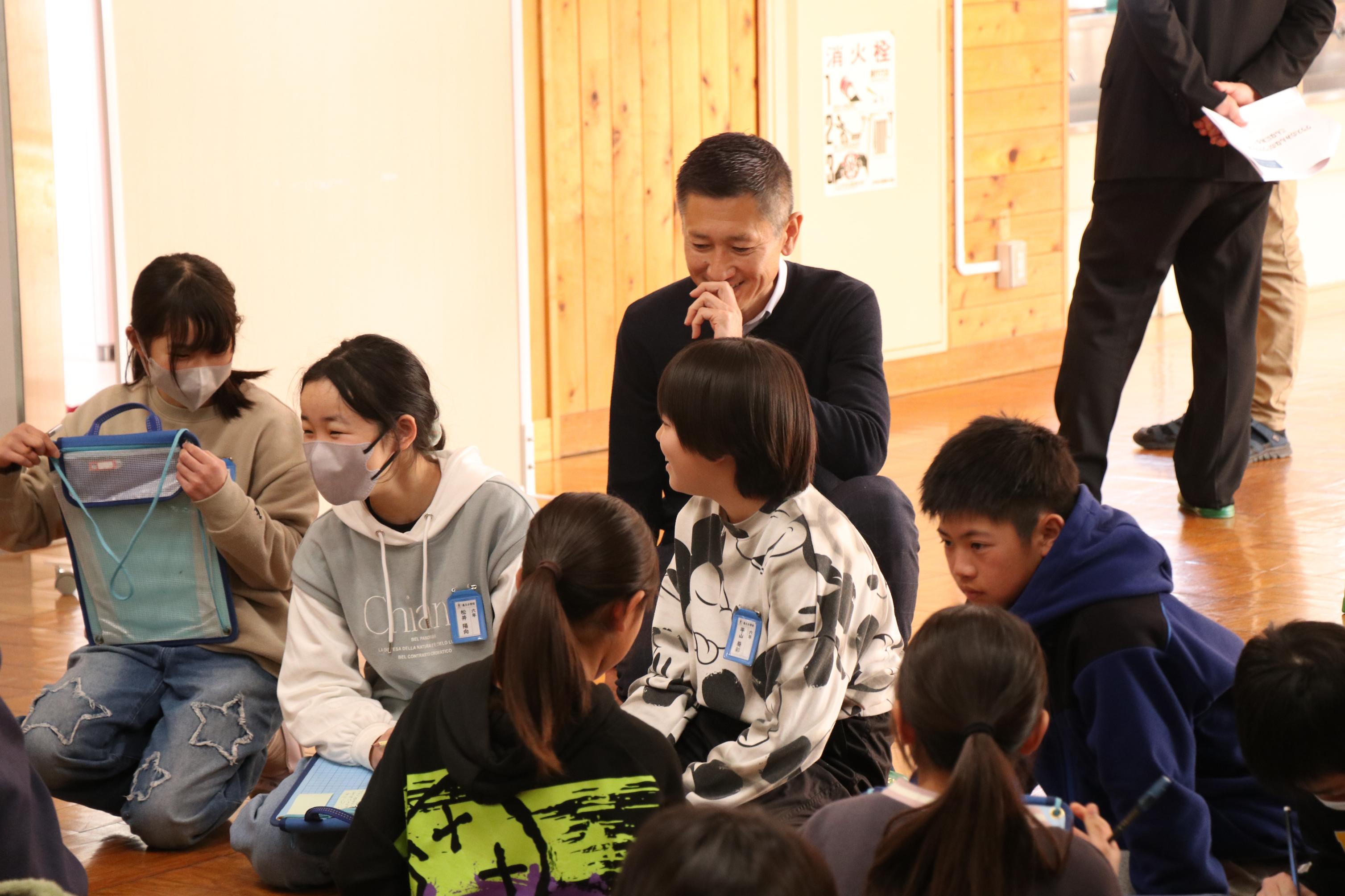 高久小学校のキャリア教育講話の写真4