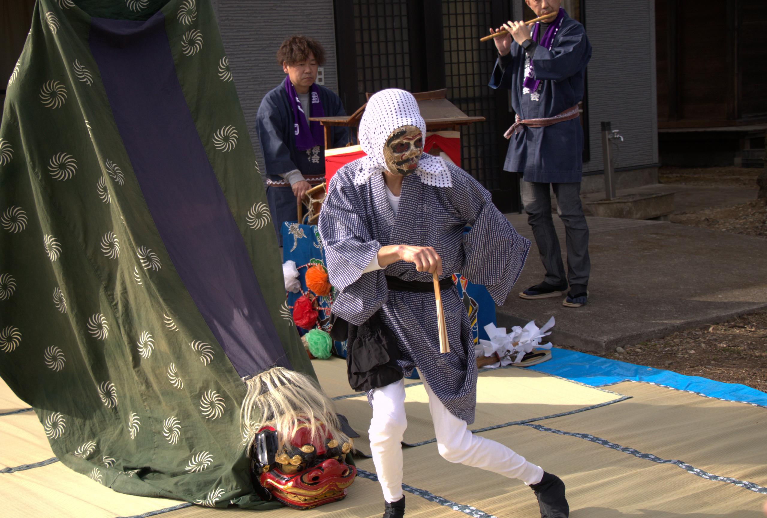 時庭地区の神楽の写真 時庭地区の神楽の写真