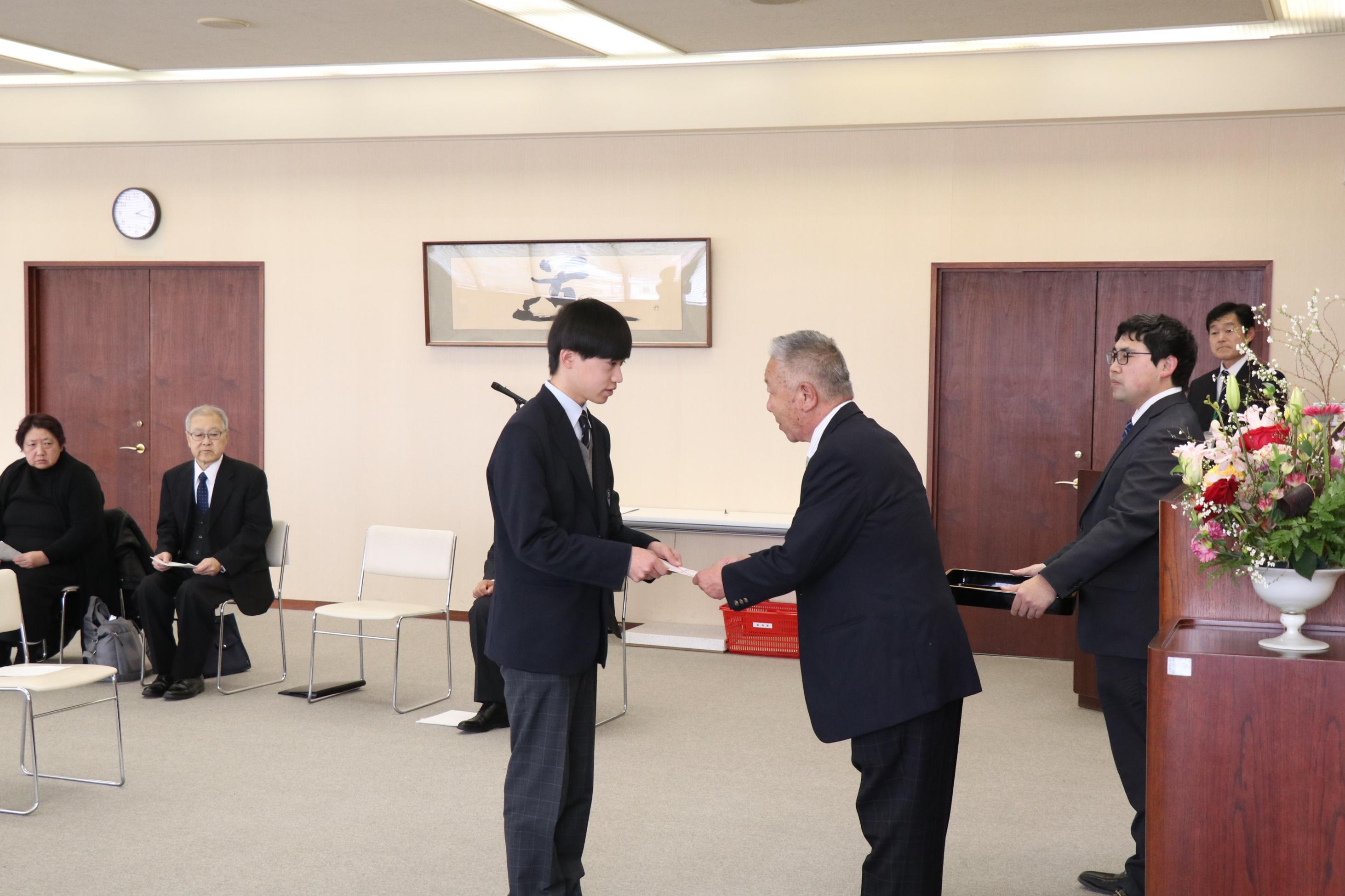 自衛隊入隊激励会の写真